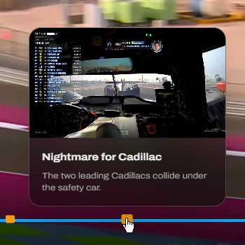 Video scrubber with highlight markers and pop-up context card