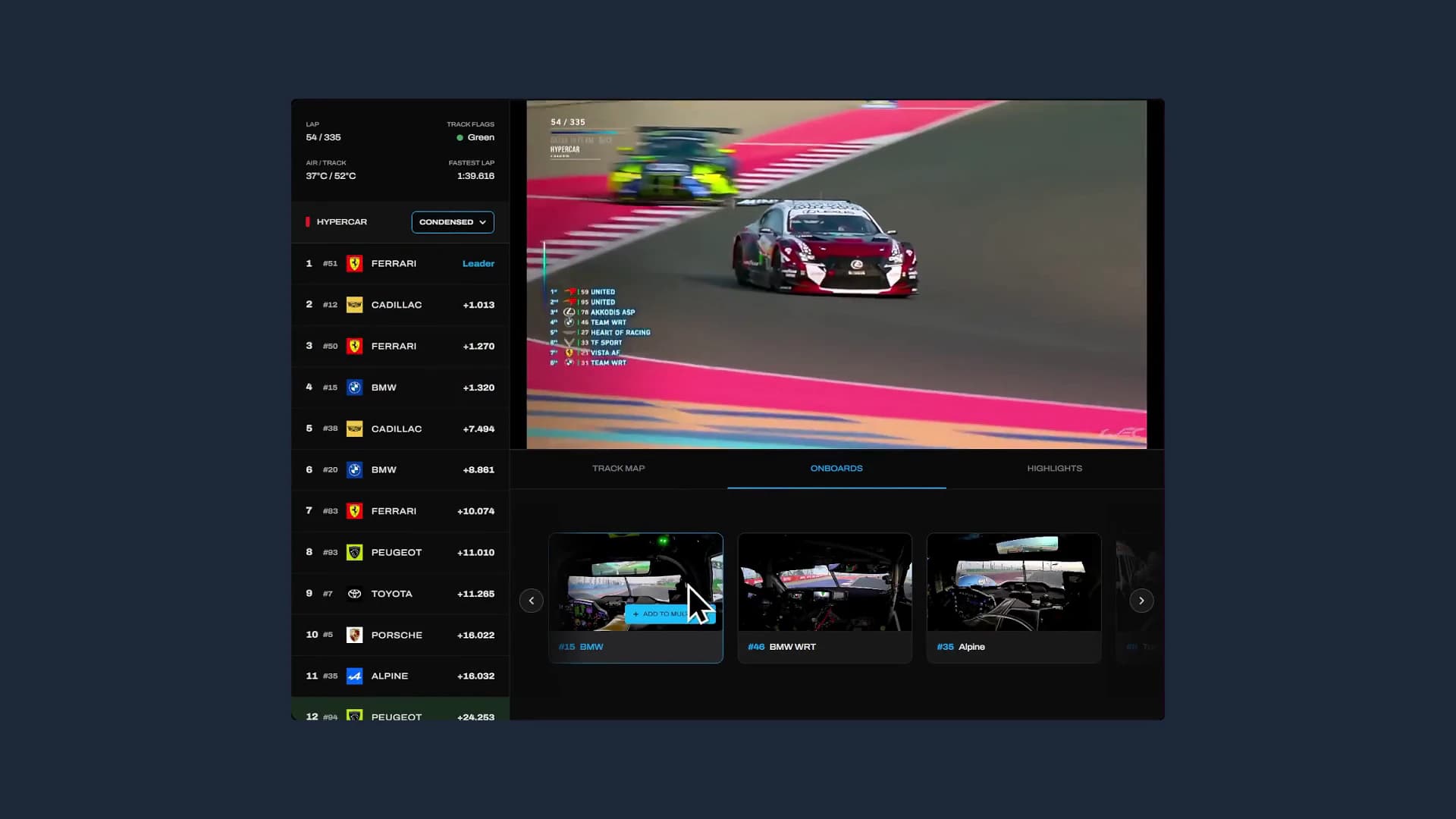 FIA WEC Digital Race Experience
